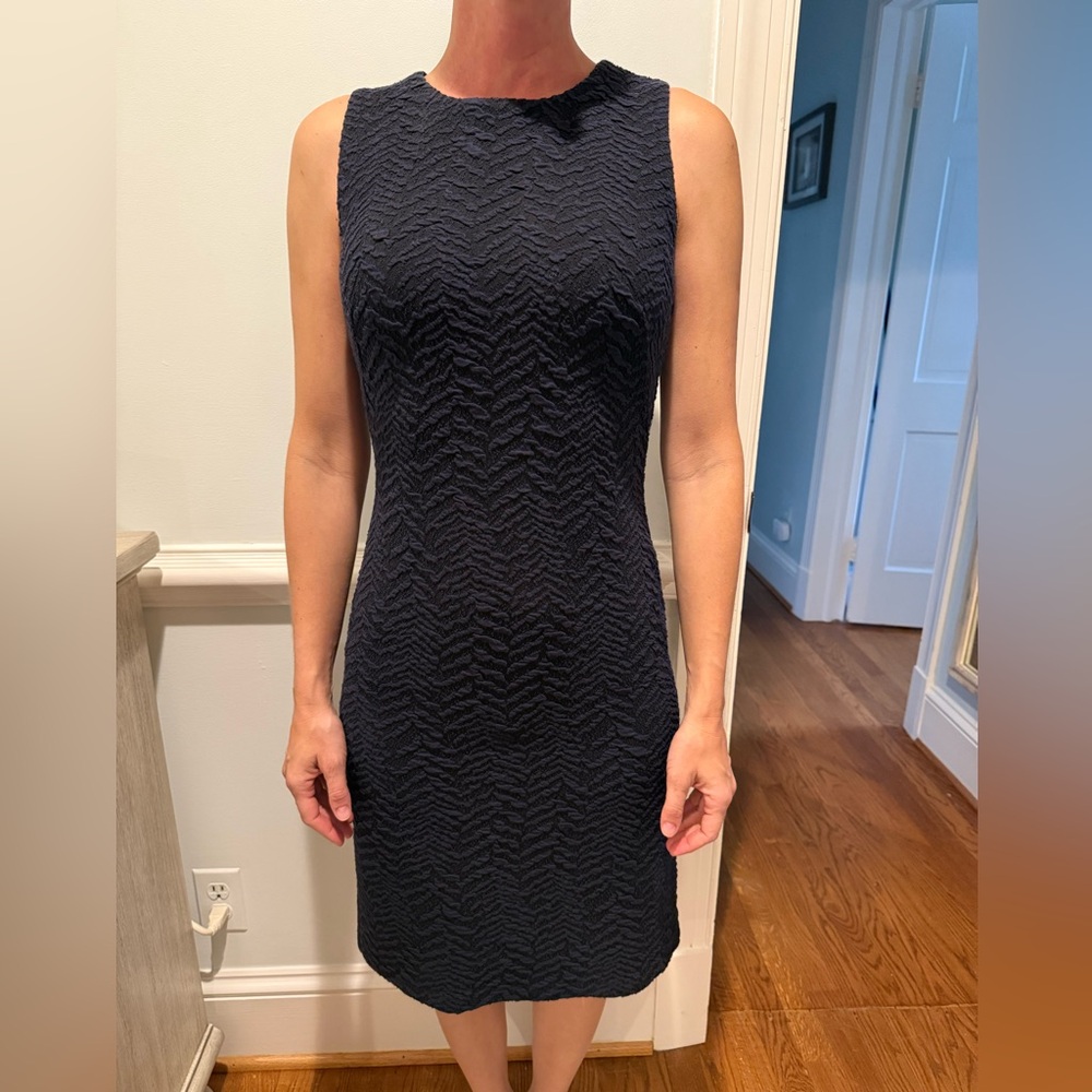 Elegant Navy Sleeveless Dress